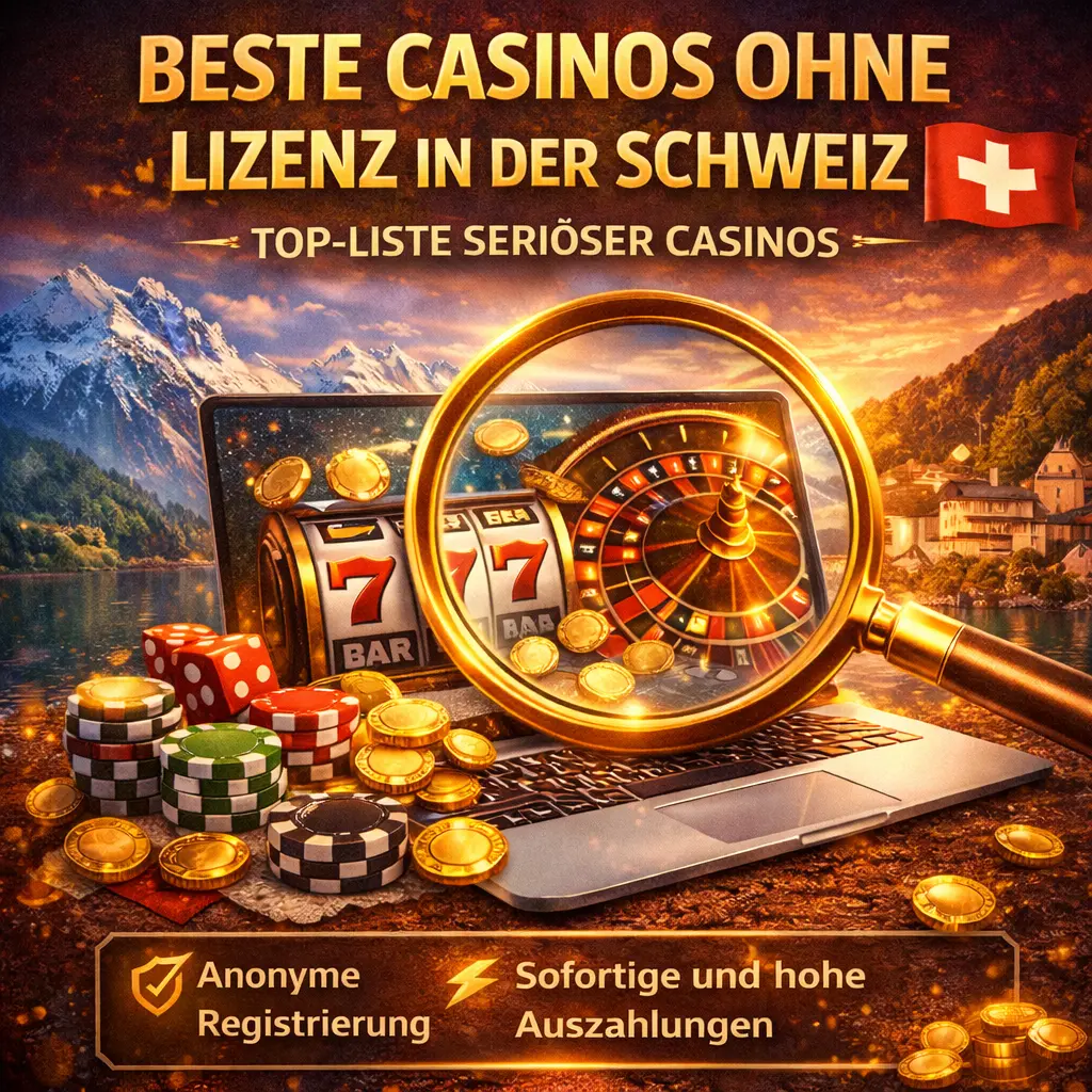 Beste Casinos ohne Lizenz in der Schweiz — Top-Liste seriöser Casinos